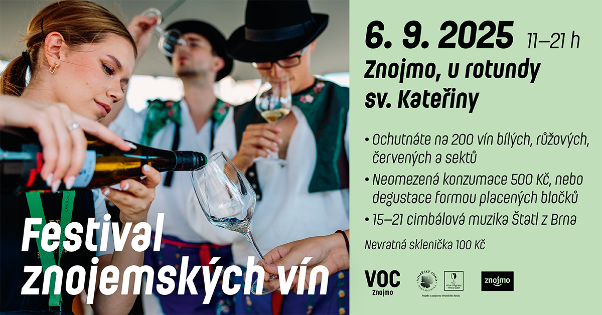 Festival znojemských vín již 6. září 